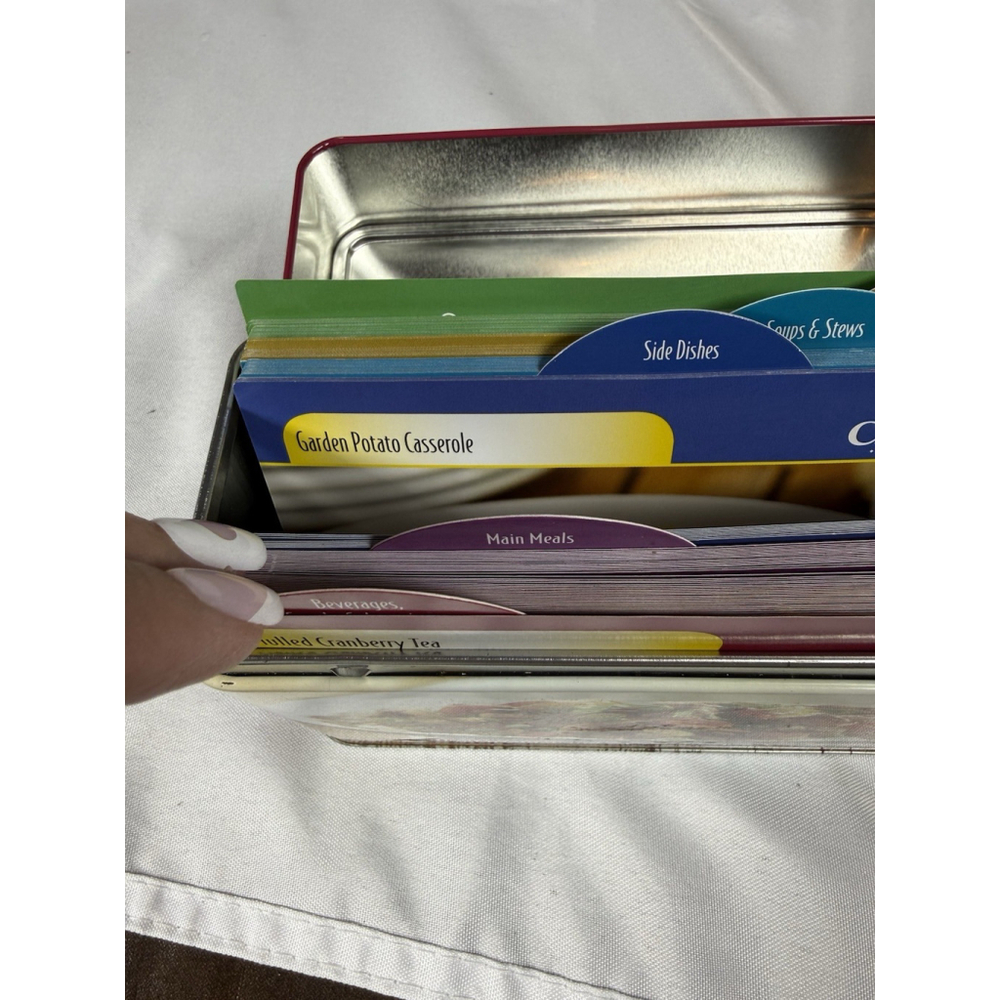Crock-Pot Recipe Card Collection Tin Recipes & Blank Cards 5 Dividers - Picture 11 of 14